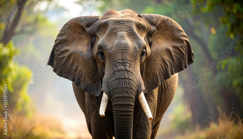 Wisdom in Wrinkles: Elephant Close-Up in the Wild, Generated image