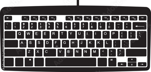 Vector Illustration of a Standard Computer Keyboard