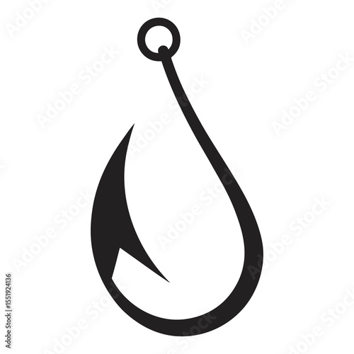 fishing hook vector illustration