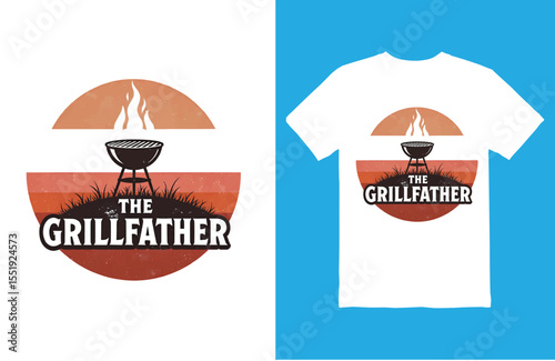 License to Grill – BBQ T-Shirt Vector for Cookout Fans.

