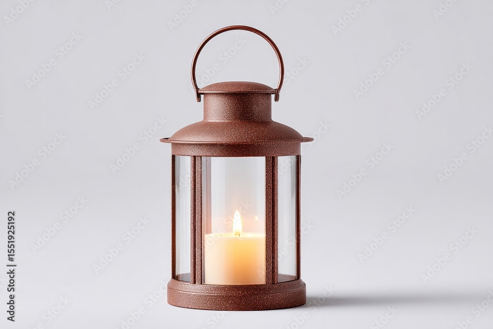 medieval lantern with candle flame inside rustic metal frame medieval lantern with candle flame inside rustic metal frame