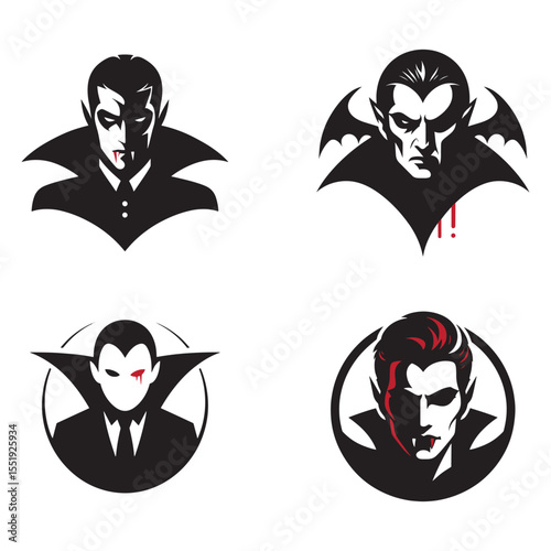 Vampire With Bloody Fangs