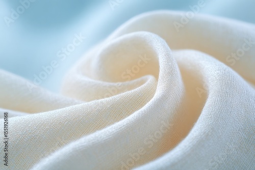 minimalistic close-up of variety of organic fabrics textures softly overlapping emphasizing clean image