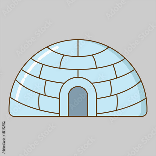Arctic Igloo  A Simple Illustration of an Inuit Snow Shelter