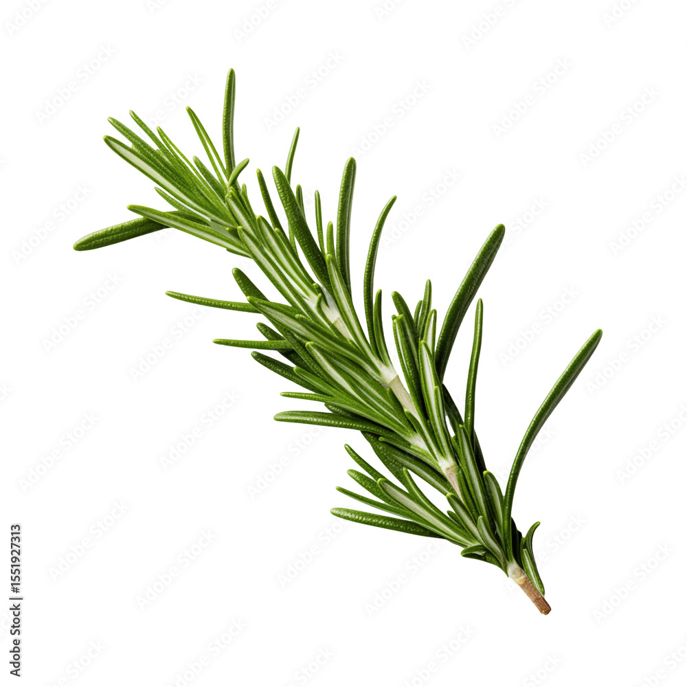 Fototapeta premium Fresh rosemary sprig isolated on white background