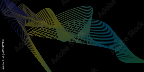 abstract smooth wave background design card template for birthday greeting wallpaper or poster fluid art ink style