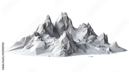 Low Poly Mountain, 3D Polygonal Mountain, Geometric Mountain Terrain, Abstract Mountain Landscape, Polygon Art Mountain, Low Poly 3D Mountain Terrain Illustration, Abstract Polygonal Mountain Range 