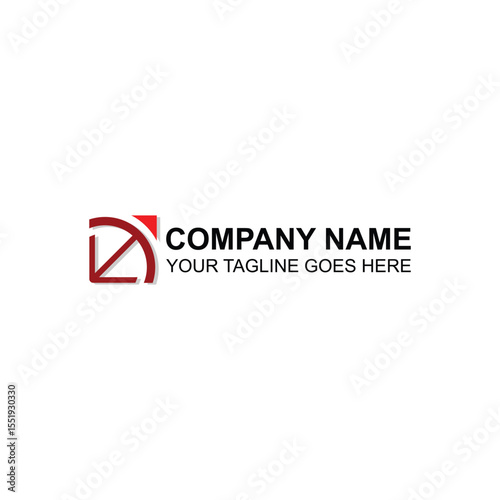 letter d logo design for company or business with creative illustration
