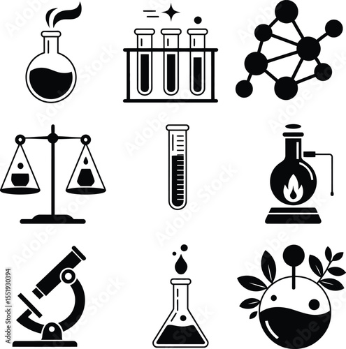 science and chemistry icons