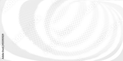 Dot white gray wave light technology texture background. Abstract big data digital concept.