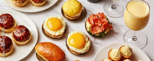 Delicious Assortment of Breakfast Dishes and Brunch Delights