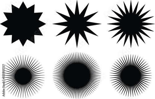 vector set of abstract elements for design