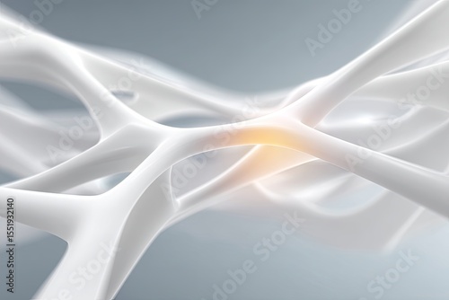 Abstract White Fiber Network Texture