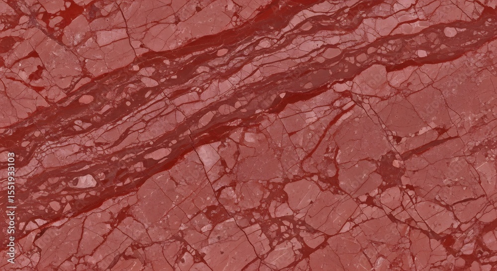 Fototapeta premium Deep Red Marble Texture High-Resolution Background Image