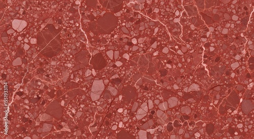 Abstract Red Terrazzo Texture High-Resolution Background Image