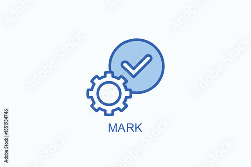 Mark Icon Or Logo Isolated Vector Illustration