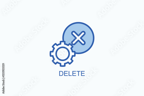Delete Icon Or Logo Isolated Vector Illustration