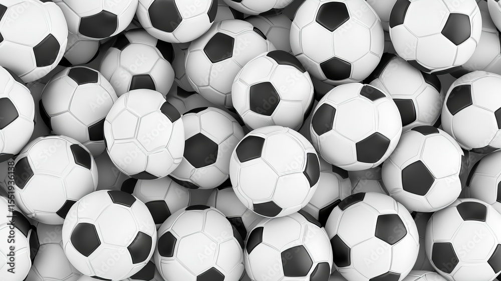 A dynamic background featuring multiple soccer balls scattered or arranged in a seamless pattern. A dynamic background featuring multiple soccer balls scattered or arranged in a seamless pattern.