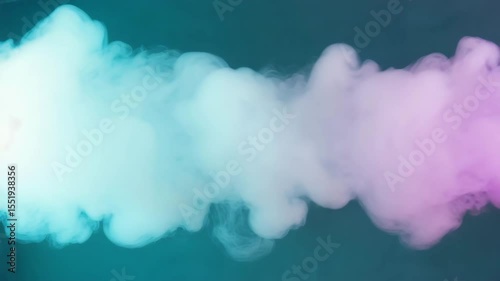 Colorful smoke explosion in slow motion  vibrant swirling cloud effect for creative or abstract use	
