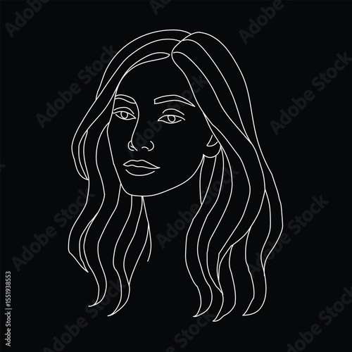 girl with long hair