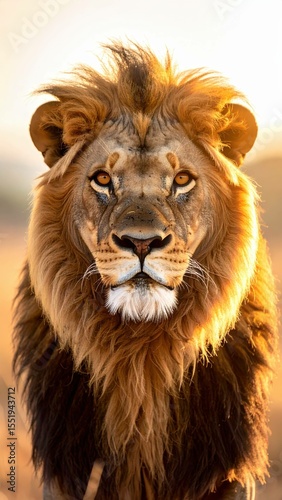 Mirada Real: Primer Plano del León, Generated image