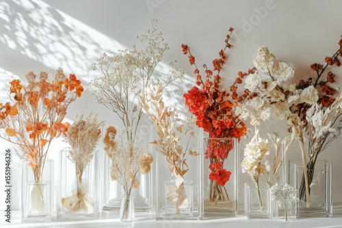 Dried Flower Arrangements Elegant Home Decor in Warm Tones