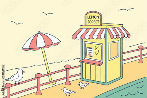 Coastal Ice Cream Kiosk