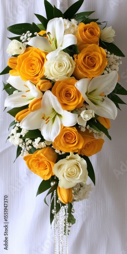 Vibrant Bouquet of Yellow and White Flowers for Special Occasions