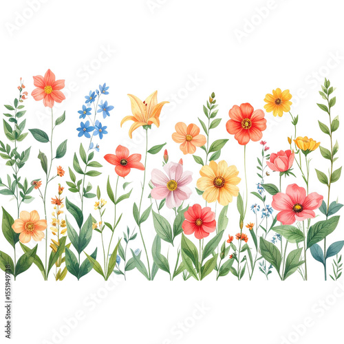 Elegant Decorative Flower Wall Panel with Lush Greenery and Blooming Florals, Perfect for Interior Design and Events.