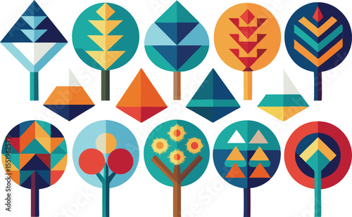 Colorful Easter eggs and balloons create a fun, seamless vector pattern, perfect for a bright, geometric wallpaper design