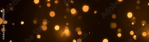 Black background with a lot of yellow lights