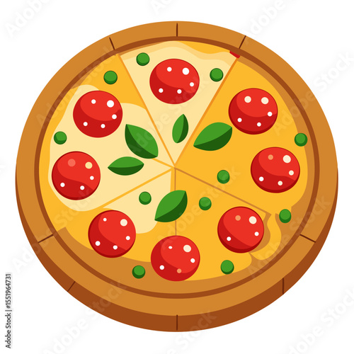 Delicious Pizza with Toppings