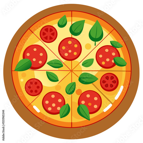 Delicious Pizza with Toppings