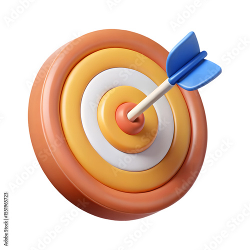 target goal bullseye isolated on transparent background