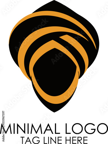 Classic Orange Turban Profile Logo