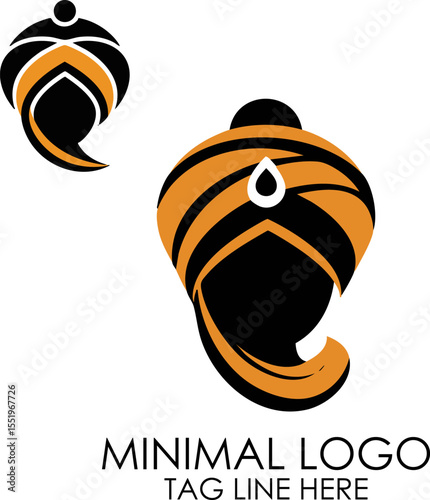 Traditional Orange Turban Icon