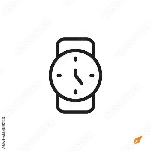 watch icon is designed in a visually appealing and easily recognizable style. It’s suitable for various visual needs such as apps, presentations, digital media, or other graphic design projects.