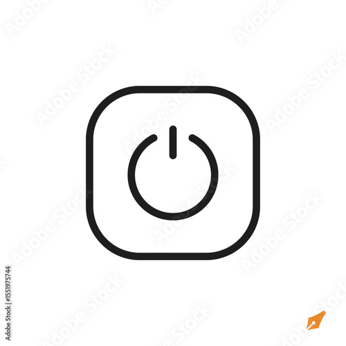 power icon is designed in a visually appealing and easily recognizable style. It’s suitable for various visual needs such as apps, presentations, digital media, or other graphic design projects.