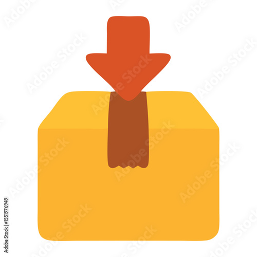 shopping package flat icon