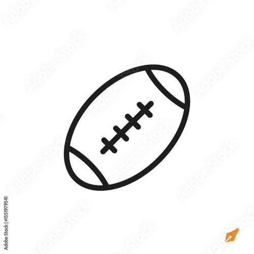 football icon is designed in a visually appealing and easily recognizable style. It’s suitable for various visual needs such as apps, presentations, digital media, or other graphic design projects.