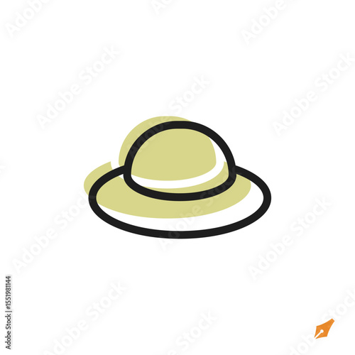 hat icon is designed in a visually appealing and easily recognizable style. It’s suitable for various visual needs such as apps, presentations, digital media, or other graphic design projects.