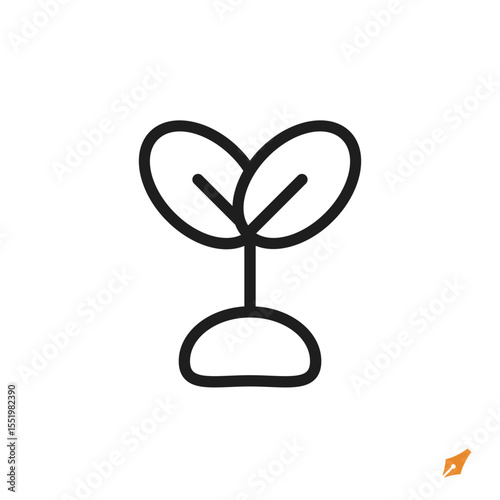 plant icon is designed in a visually appealing and easily recognizable style. It’s suitable for various visual needs such as apps, presentations, digital media, or other graphic design projects.