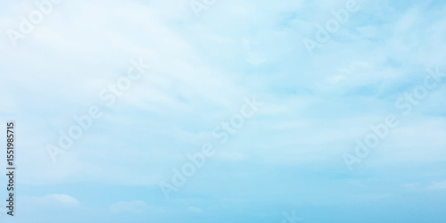 Daylight, natural blue sky, panorama, clouds, white background vast, beautiful, fresh weather clear image surface, splashed 