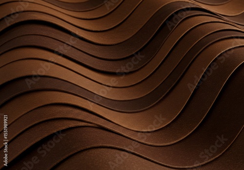 부드러운 초콜릿 갈색 물결 무늬 추상 배경