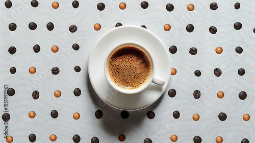 cup of coffee on the table