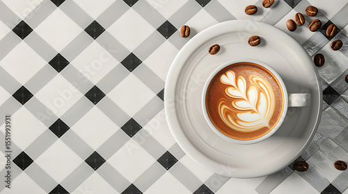 cup of coffee on the table