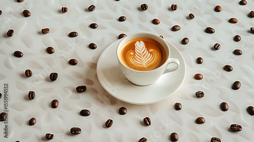 cup of coffee on the table