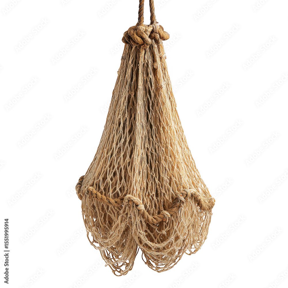 Obraz premium Fishing net isolated on transparent background