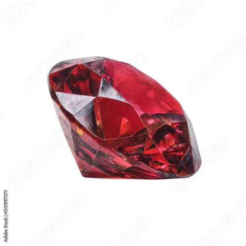 Stunning red ruby gem close-up natural beauty jewelry photography