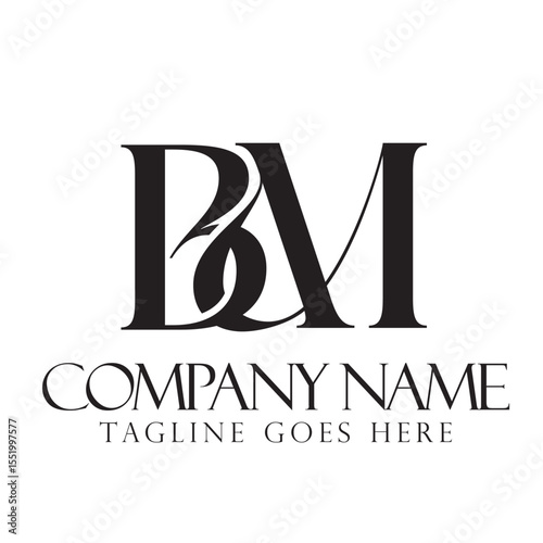 Letter BM or MB Luxury Vector Logo Design for Fashion, Jewelry, and Boutique. 標誌設計, ロゴデザイン, Diseño de logotipo